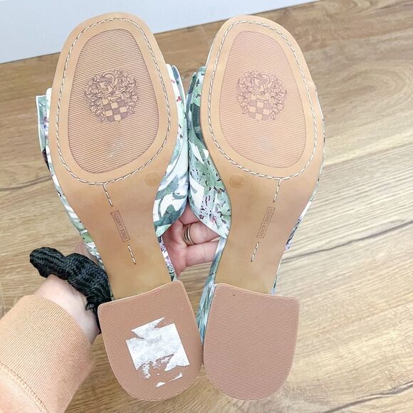 Vince Camuto Sharry Floral Heeled Bow Slides | Size 10M - Picture 4 of 10